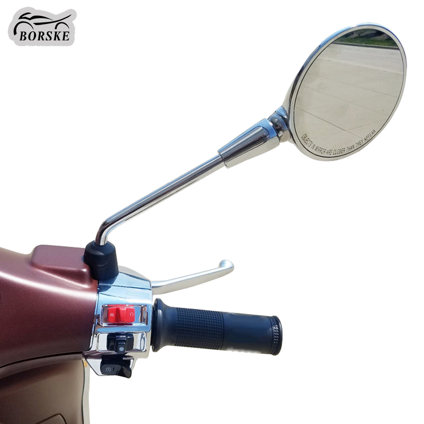 Borske Scooter Accessories Manufacturer Scooter Mirrors Rear View Mirror Round Sprint Primavera 150 3