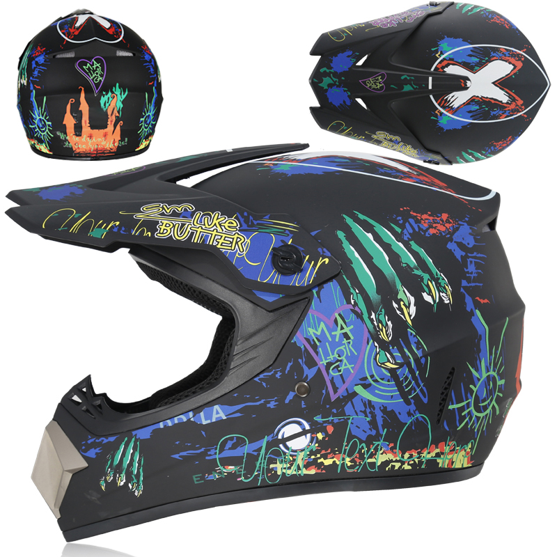 Custom Dirt Bike Racing Helmet ABS Off-road Helmet DOT Certified Motorcycle Fox Helmet 6