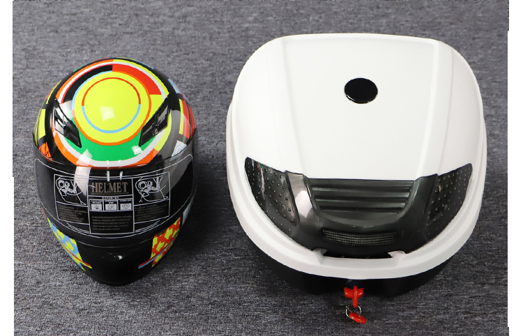 Motorcycle Tail Top Box 30L Motorcycle Trunk Motorcycle Top Case for Honda Suzuki Kawasaki Yamaha 3