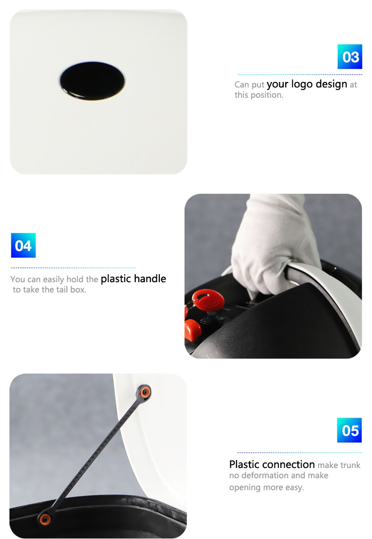 Motorcycle Tail Top Box 30L Motorcycle Trunk Motorcycle Top Case for Honda Suzuki Kawasaki Yamaha 5