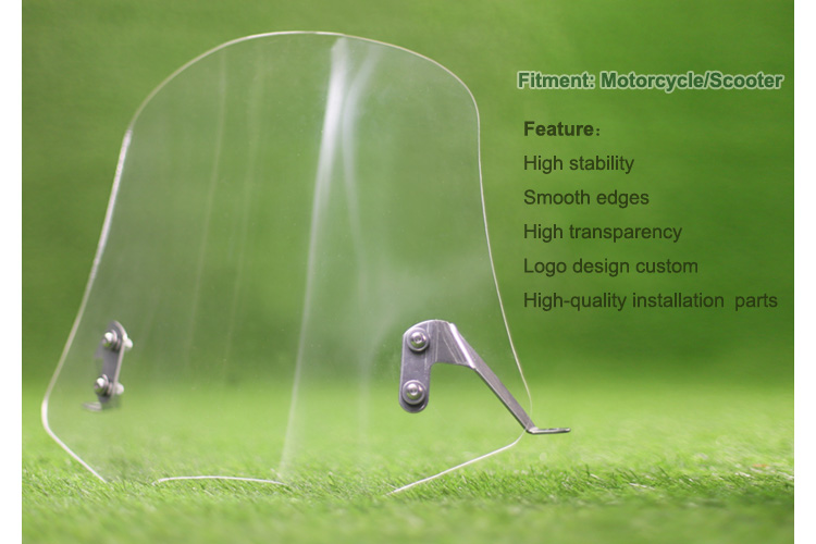 BORSKE Wholesale Universal Motorcycle Windshield for Yamaha Kawasaki Ducati 1